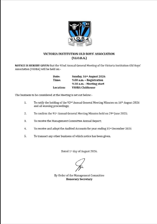 AGM 2026 Notice
